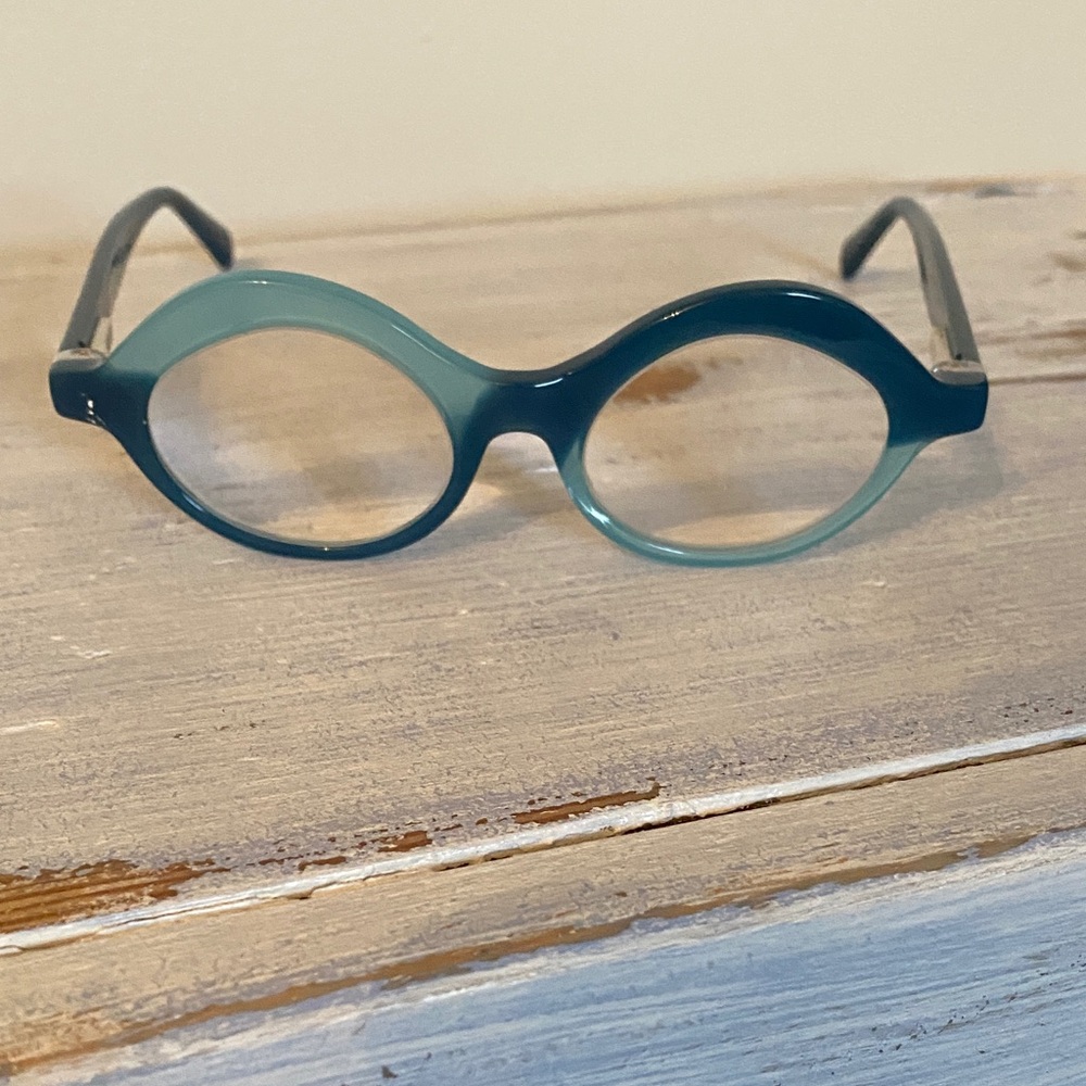 Eyebobs readers 3.25Teal Round Glasses